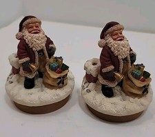 2 Topper Candele Babbo Natale