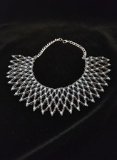 Collana nera blu statement - blu,