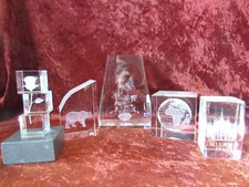 SEYART CRYSTAL ART FIGURES - FERMACARTE/SOPRAMMOBILI IN CRISTALLO DA COLLEZIONE