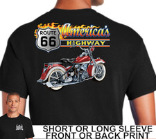 Shirt uomo biker route 66 - t-shirt,