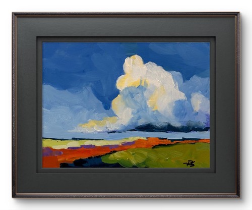 Quadro paesaggio nuvola - , 9x12