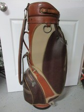 Borsa da golf Ben Hogan stile classico, ecopelle marrone/marrone/beige, ottima esposizione!