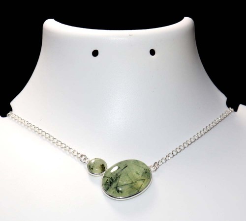 Collana prehnite muschio - collana,