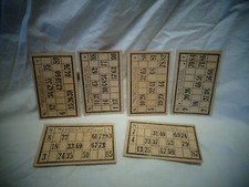 LOTTO CARTELLE TOMBOLA D'EPOCA CON GIOCO AL RETRO