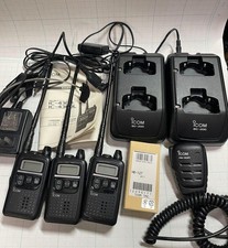 ICOM IC-4300L ricetrasmettitore radio 3 unità BC-200 caricatore HM-183 microfono HS-85 auricolare
