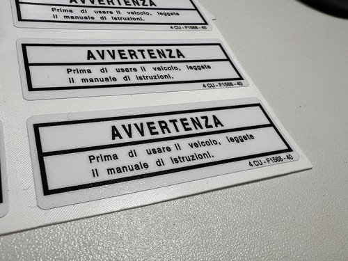 Adesivo avvertenza mbk - “avvertenza”,