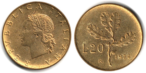 Italia lire 1974 - italia,
