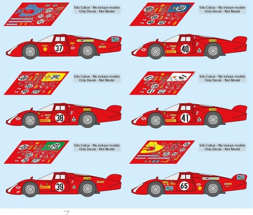 Decals alfa romeo t33 - romeo, t33/2