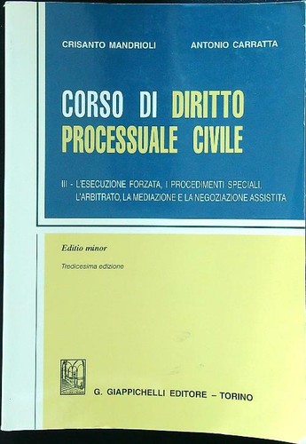 Corso diritto processuale - diritto,
