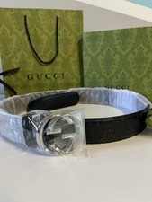 Cintura Gucci, Nera, Pelle
