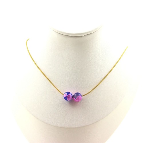 Collana perle agata vena di - collana,
