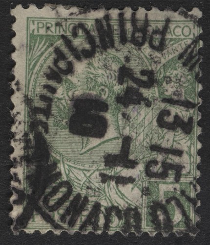 Monaco 1891 5c giallo - monaco,