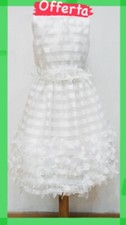 ABITO ELEGANTE DAMIGELLA CERIMONIA COMUNIONE BAMBINA 10 ANNI ALICE-Pi