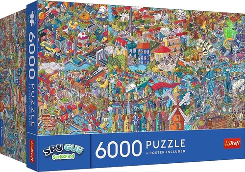 Nuovo trefl puzzle 6000 - 6000, pezzi