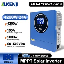 Inverter solare ibrido 4200W Off Grid MPPT 100A 24V 220V onda sinusoidale pura