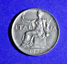 ITALY 1922 ONE LIRE  "U-GRADE"