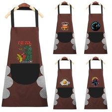 Grembiule cucina chef impermeabile nuovo UK tasca catering cucina barbecue grembiule unisex