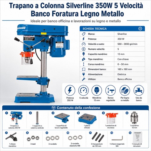 Trapano colonna silverline - colonna,
