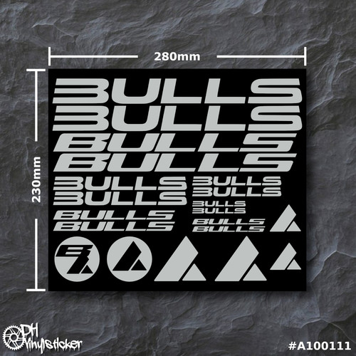 Bulls sticker grigio set - bulls, |