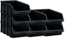 Set Di 7 Scatole Portaoggetti Impilabili, Dimensioni 5, Polipropilene Infrangibi