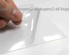 2 FOGLI ADESIVI FILM PVC VINILE A4 CARTA TRASPARENTE PER STAMPANTE INKJET 