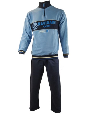 Tuta homewear uomo felpata zip - tuta,