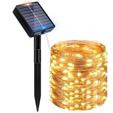 Peasur 12M 120LED Luci Solari Esterno, 8 Modalità Catena Luminosa Esterno Solare