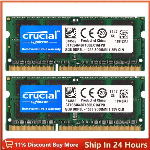 Crucial ddr3l - 16, x2)
