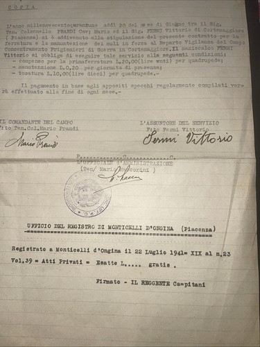 Contratto per maniscalco - per,