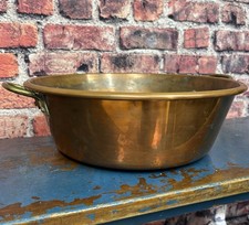 Fioriera vittoriana molto grande pesante in rame rivettato XIX secolo antica C.1880