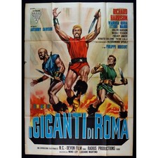 M240 MANIFESTO 4F I GIGANTI DI ROMA Richard Harrison  Manni LUCIANO MARTINO