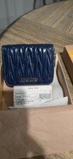 Portafoglio donna Miu Miu blu