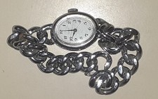 Orologio vintage donna marcato AGNES B. cinturino a catena forma ovale