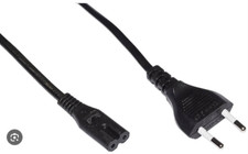 Cavo 1,5mt Alimentazione presa italiana Bipolare 2 poli spina C7 per pc tv