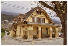 Cartolina Tramways de Neuchatel / Funiculaire La Coudre-Chaumont, funicolare stazione ferroviaria