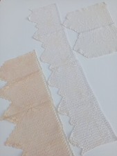 Set 3 Tendine/Bordi uncinetto Vintage