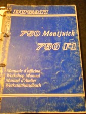 Ducati 750 F1 Montiujch 1986 manuale officina originale genuine workshop manual