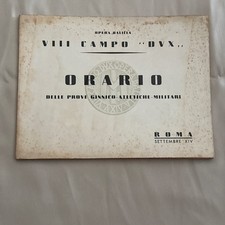 Libro Opera Balilla VIII Campo DUX