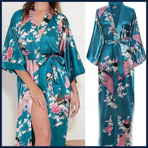 Accappatoio kimono fiori