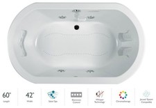 Jacuzzi ANZ6042CCR4CW Anza 60"