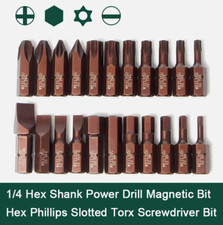 Trapano avvitatore elettrico gambo esagonale 1/4 punta magnetica esagonale Phillips scanalato torx punta