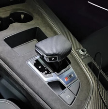 Copertura Pomello Leva Cambio Audi A4 A5 Q5 Q7 Pelle Traforata S-Line