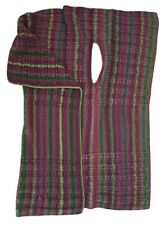 Poncho gilet lungo lana fatto a mano artigianale donna ragazza taglia unica