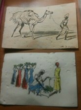 DUE DISEGNI A MATITA SU