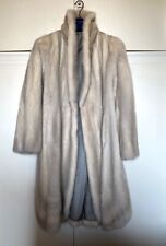 vera pelliccia donna visone bianco giaccone perla white pearl coat fur genuine 