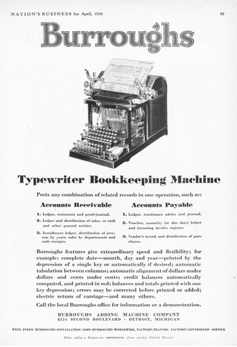 Macchina scrivere burroughs - macchina,