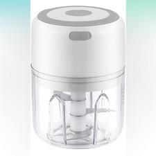 Tritatutto Elettrico Compatto Senza Fili Multifunzione Staccabile Nuovo con etichette (Bianco)