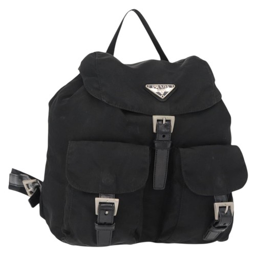 Zaino prada nylon nero argento - zaino,