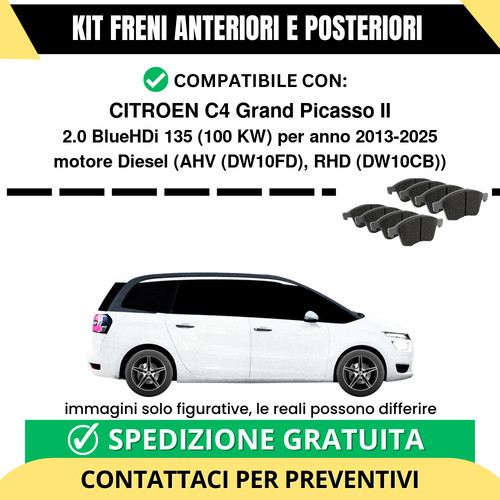 Pastiglie freno ant - freno, post