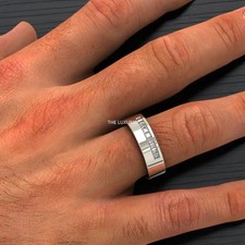 Fascia in platino massiccio